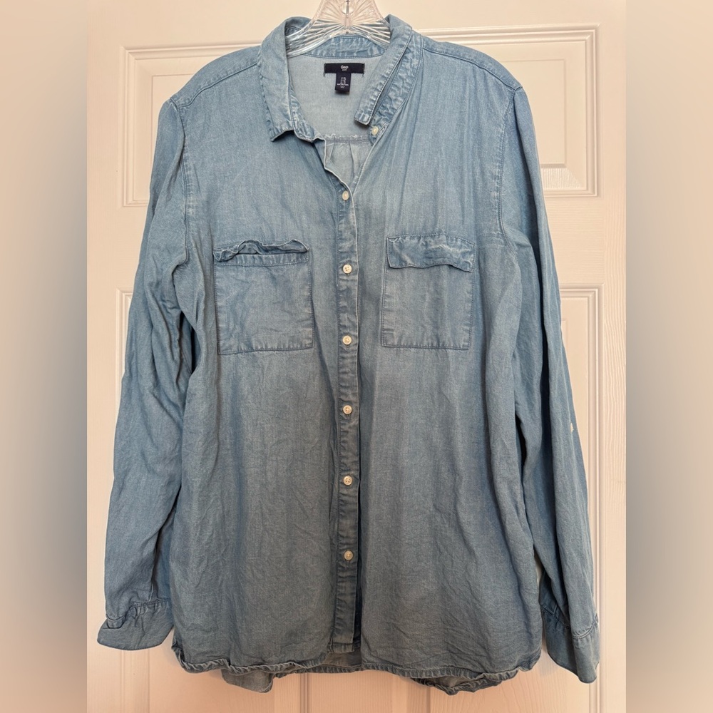 GAP Light Blue Denim Shirt